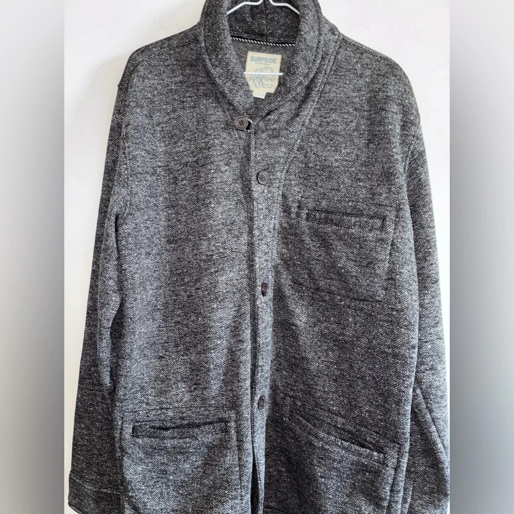 Surfside Supply Heathered  Shawl  Collar Cardigan.